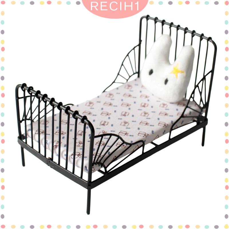 Giường Ngủ Mini Tỉ Lệ 1 / 12 Trang Trí Nhà Búp Bê