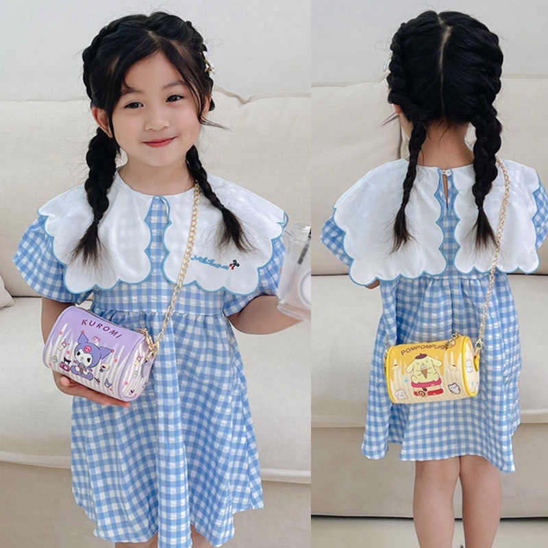 Khung Thành Cho Bé Chất Lượng Cao❤Túi Đeo Vai In Họa Tiết Hoạt Hình Dễ Thương Thời Trang Mùa Hè Cho Bé Gái