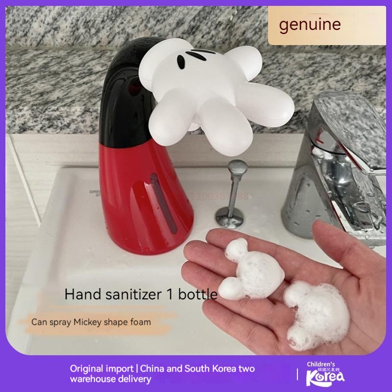 DISNEY Máy Đựng Xà Phòng Hình Chuột Mickey Tự Động Không Tiếp Xúc Cho Bé