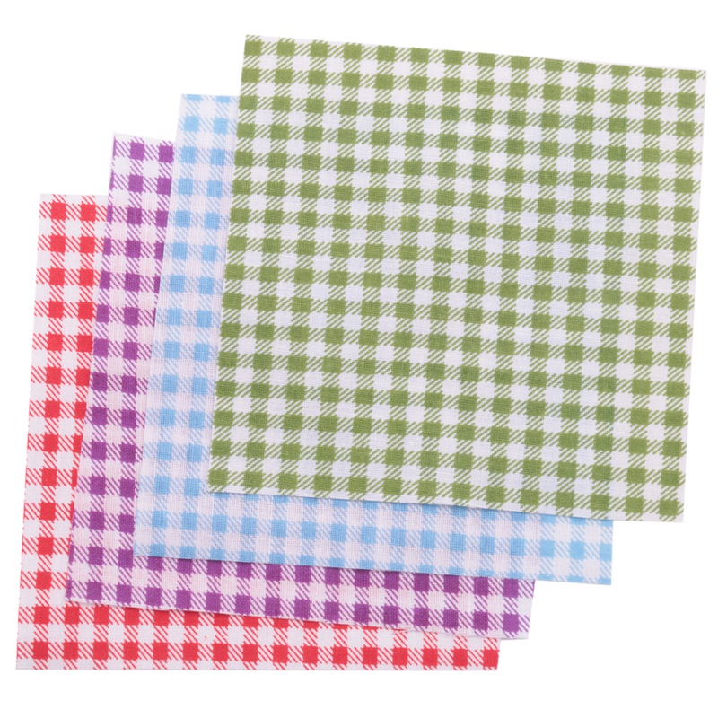 Set 50 Tấm Vải Cotton Hình Vuông Nhiều Màu Kích Thước 10X10Cm