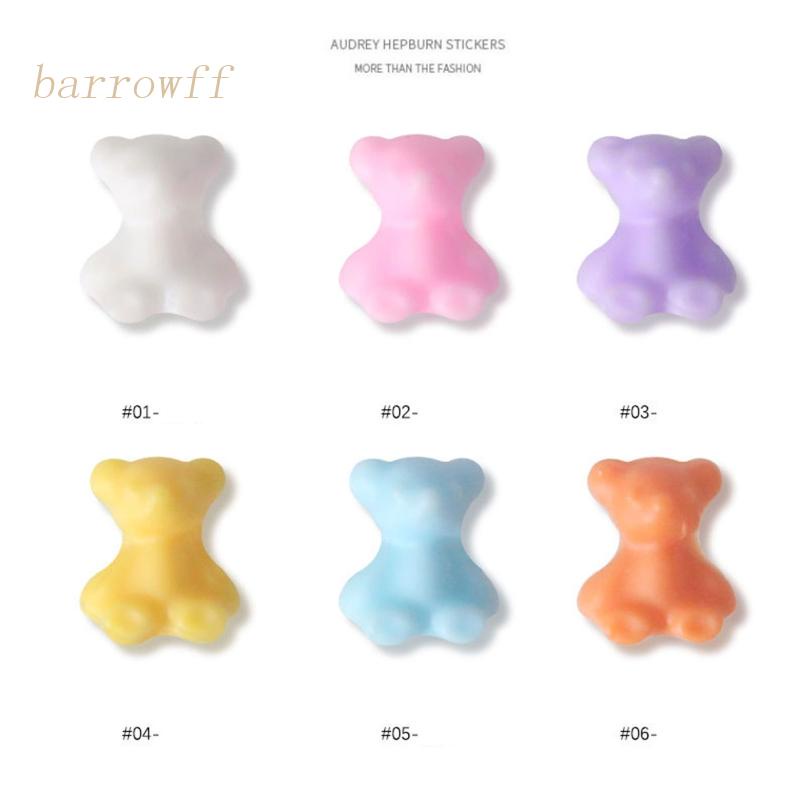 Phụ Kiện Hạt 3D Hình Gấu Dễ Thương Trang Trí Móng Tay Charms