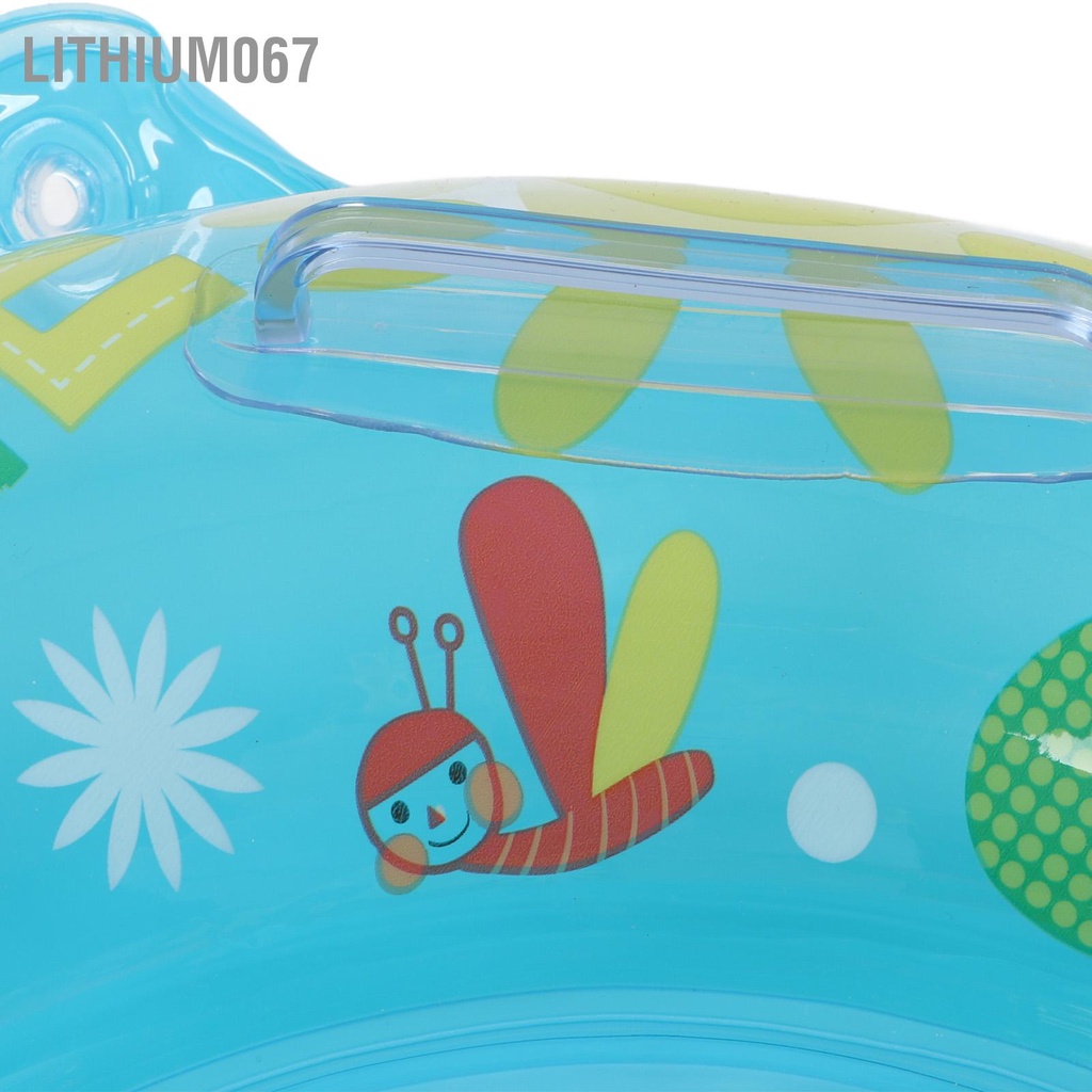 Lithium067 Vòng bơi cho trẻ em Tay cầm đôi không thấm nước Dễ dàng nắm bắt Ghế bé Phao bồn tắm Bể