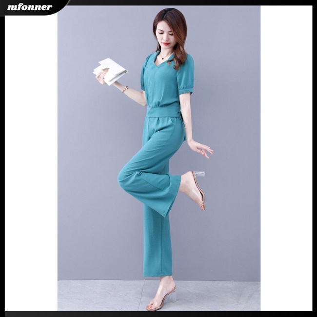 Set Đồ Thể Thao 2 Món Màu Trơn Thời Trang Năng Động Cho Nữ