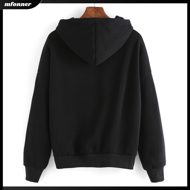 Áo Hoodie Bằng Vải Lông Màu Sắc Tinh Tế Thêu Họa Tiết Tinh Tế Thời Trang Mùa