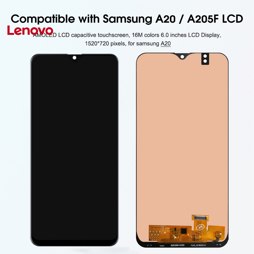 Màn Hình Cảm Ứng LCD Hình Hoa Hướng Dương Cho Samsung Galaxy A20 A205 SM-A205F A205FN A205GN A205S A205YN