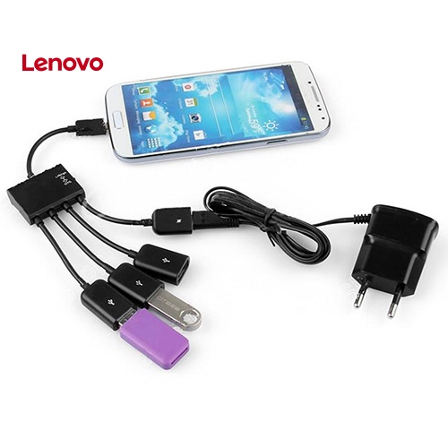 Dây Cáp OTG 4 Trong 1 Hình Hoa Hướng Dương Cho Android Samsung Tablet