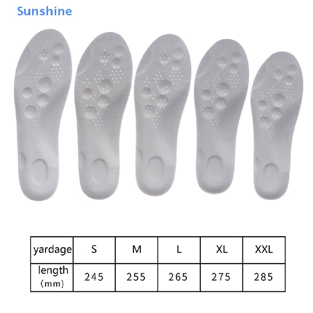 Miếng Lót Giày Thể Thao 4D Mềm Mại Thoáng Khí Cho Nam Và Nữ