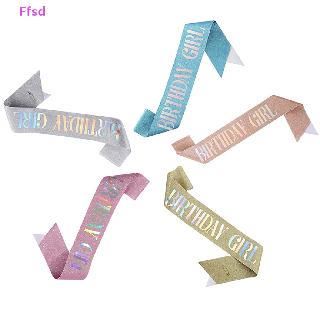 Dây Ruy Băng Đeo Chéo In Chữ 10th 18st 20th 30th 40th Dùng Làm Quà Tặng Sinh Nhật