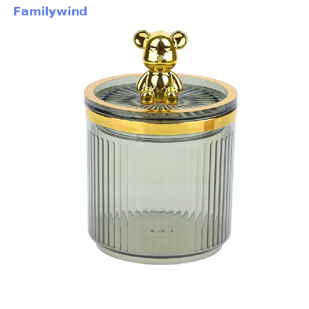 Hũ Đựng Mỹ Phẩm Bằng Acrylic Trong Suốt Hình Gấu Dễ Thương