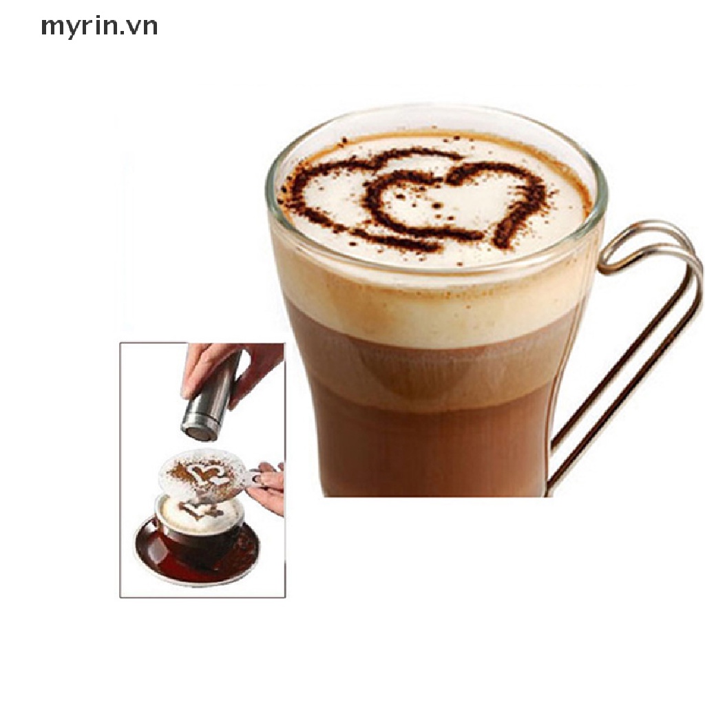 Set 16 Khuôn Giấy Nến Trang Trí Mặt Tách Cà Phê
