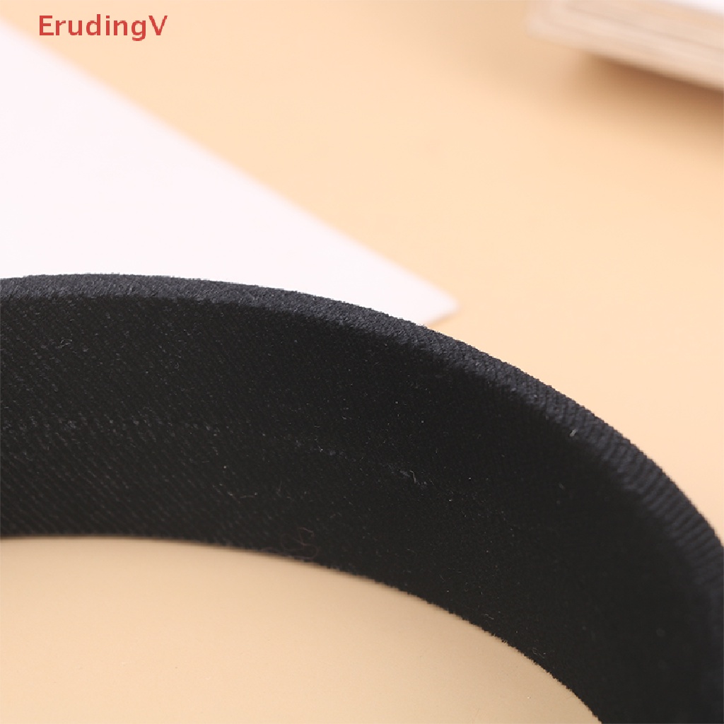 [ErudingV] Băng Đô Nhung Đen Vành Rộng Đính Đá Sáng Bóng Cổ Điển Cho Nữ [Mới]