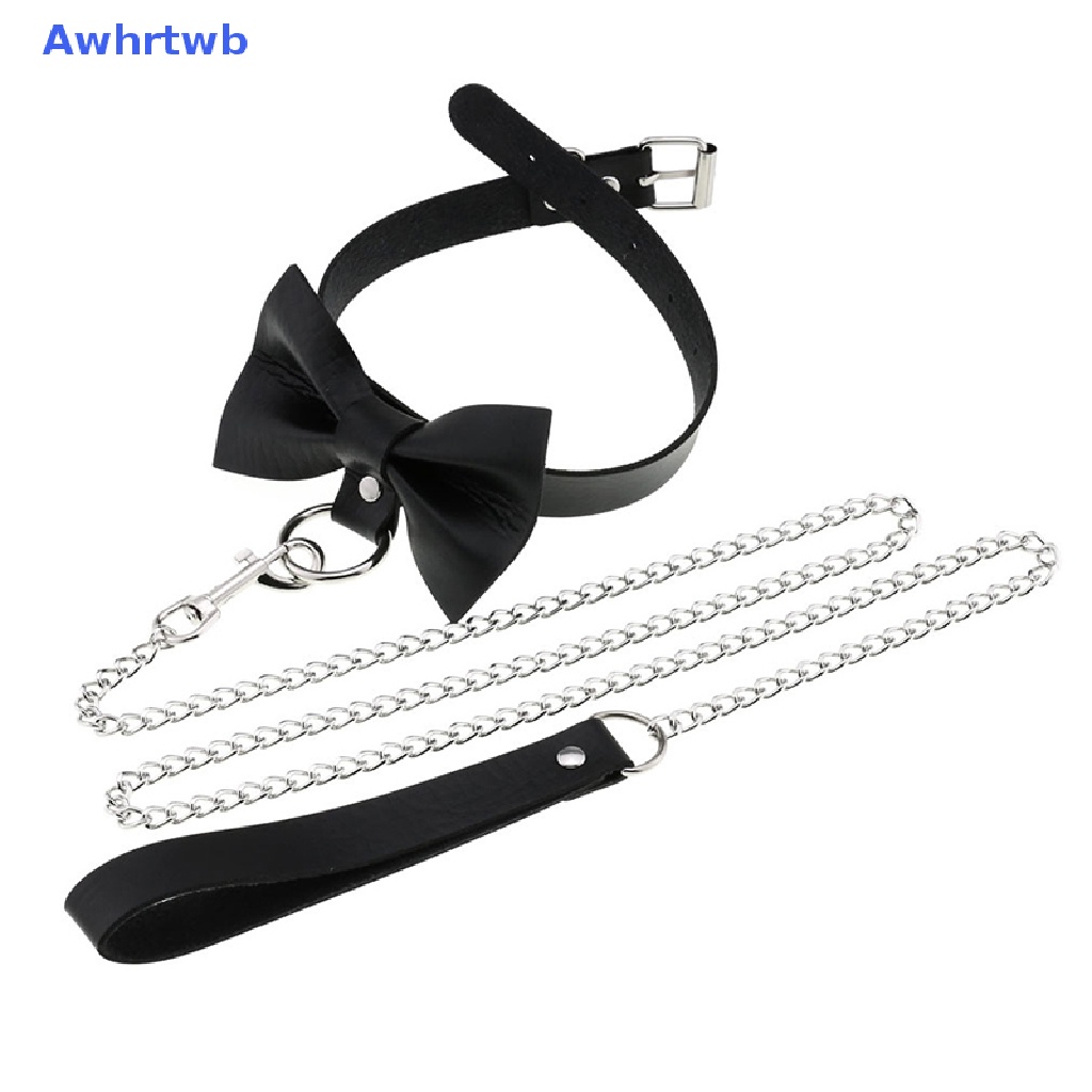 Vòng Cổ Choker Bằng Da Phối Dây Xích Phong Cách Punk Gothic Thời Trang Cho Cặp Đôi Mới