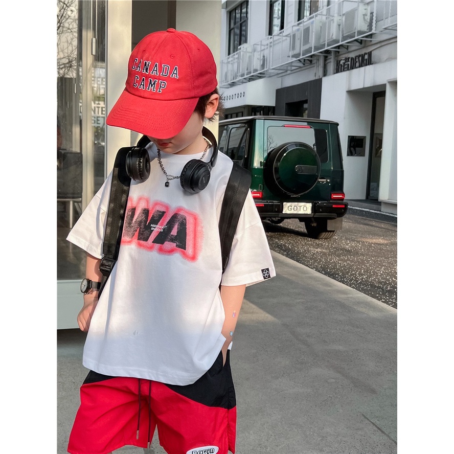 Áo thun bé trai WA AB713 sz 90-160, áo phông cho bé mùa hè thời trang