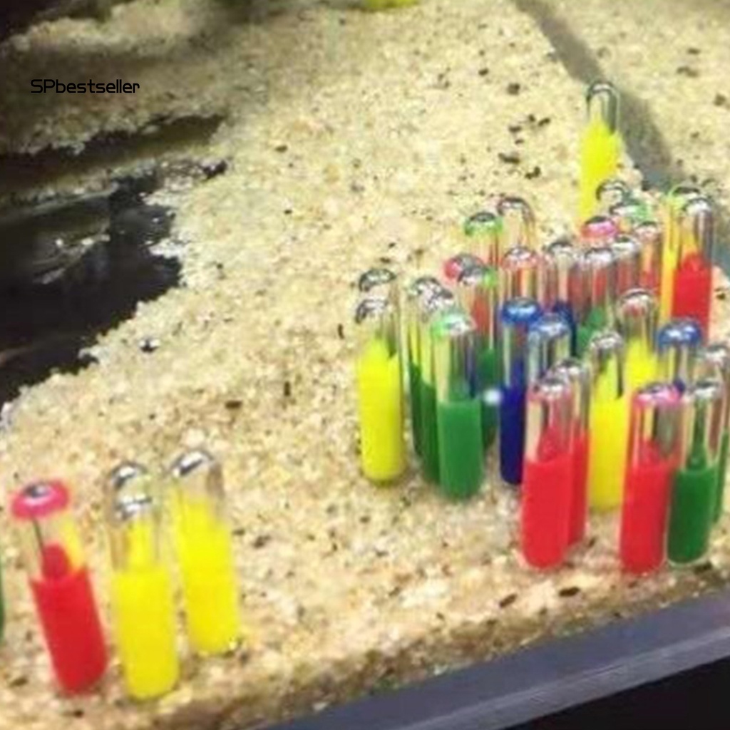 Set 10 Cốc Thủy Tinh Chống Rỉ Sét Nhỏ Gọn Trang Trí Bể Cá / Rùa