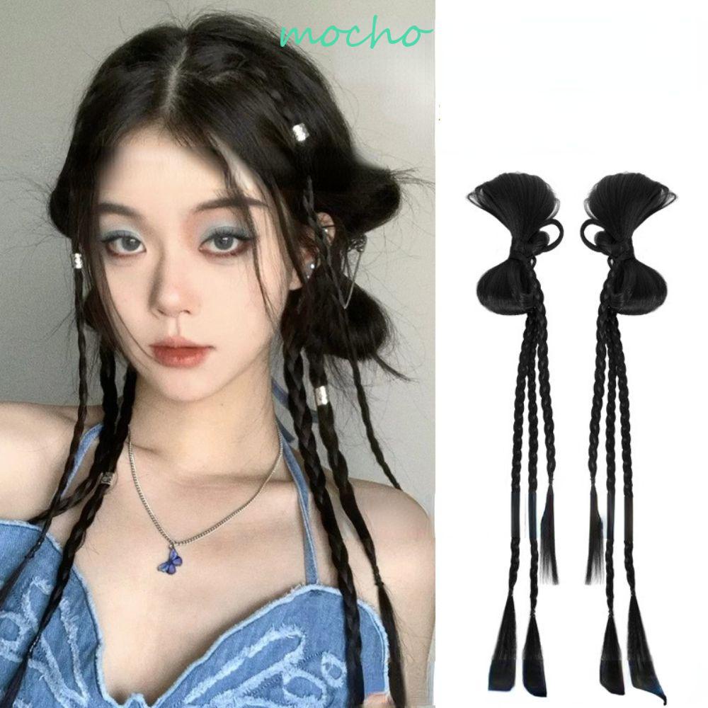 Kẹp Tóc Giả Đính Nơ Phong Cách Hip Hop Thời Trang