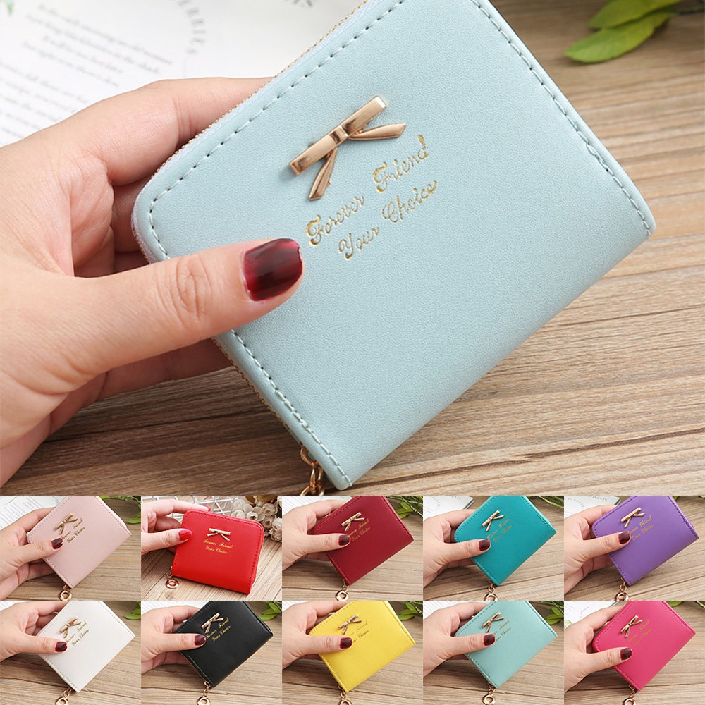 Ví Da Cầm Tay Có Khóa Kéo Thời Trang Cho Nữ