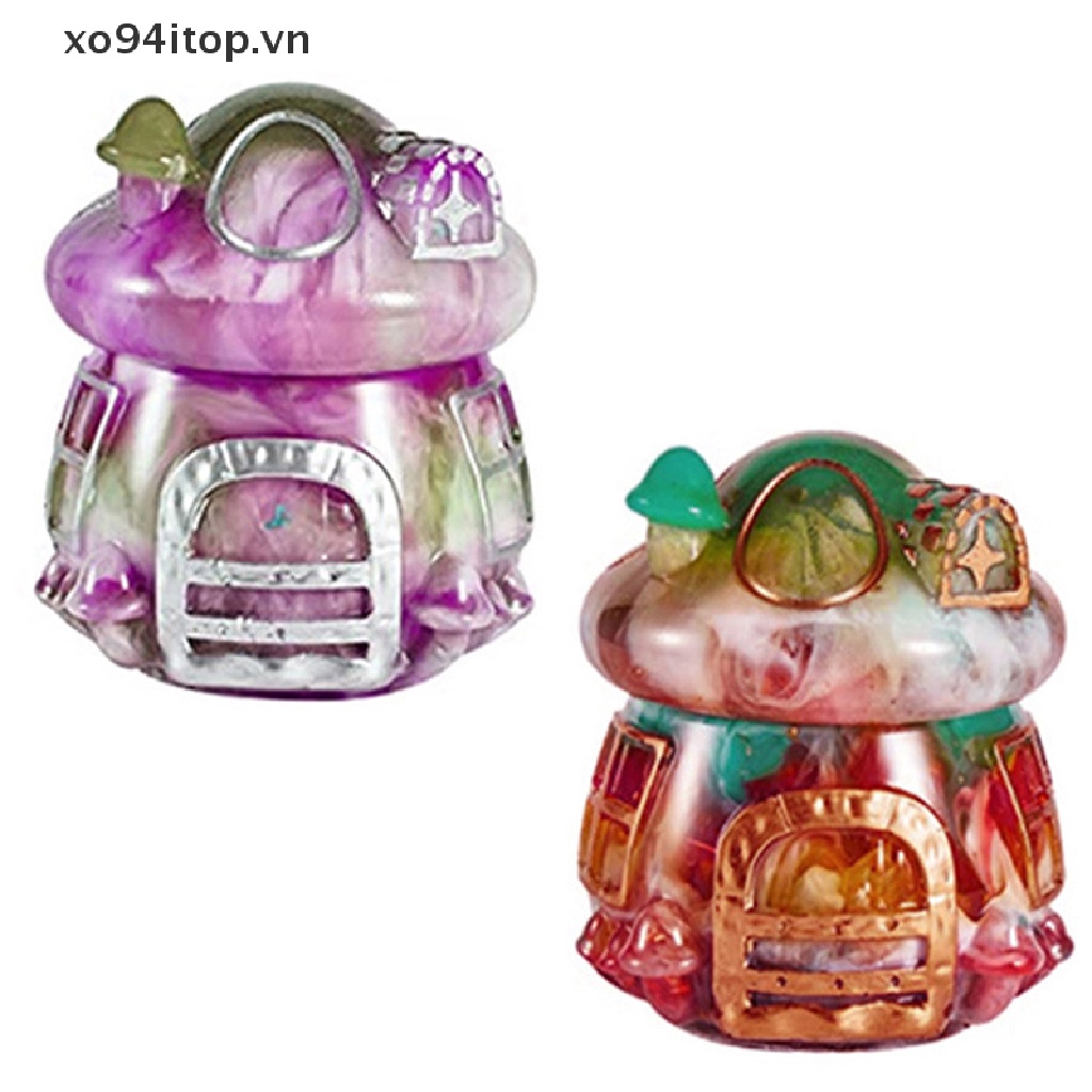 Xoitop Khuôn Silicon Hình Ngôi Nhà Nấm Với Nắp Đậy Dễ Thương Epoxy Casg VN