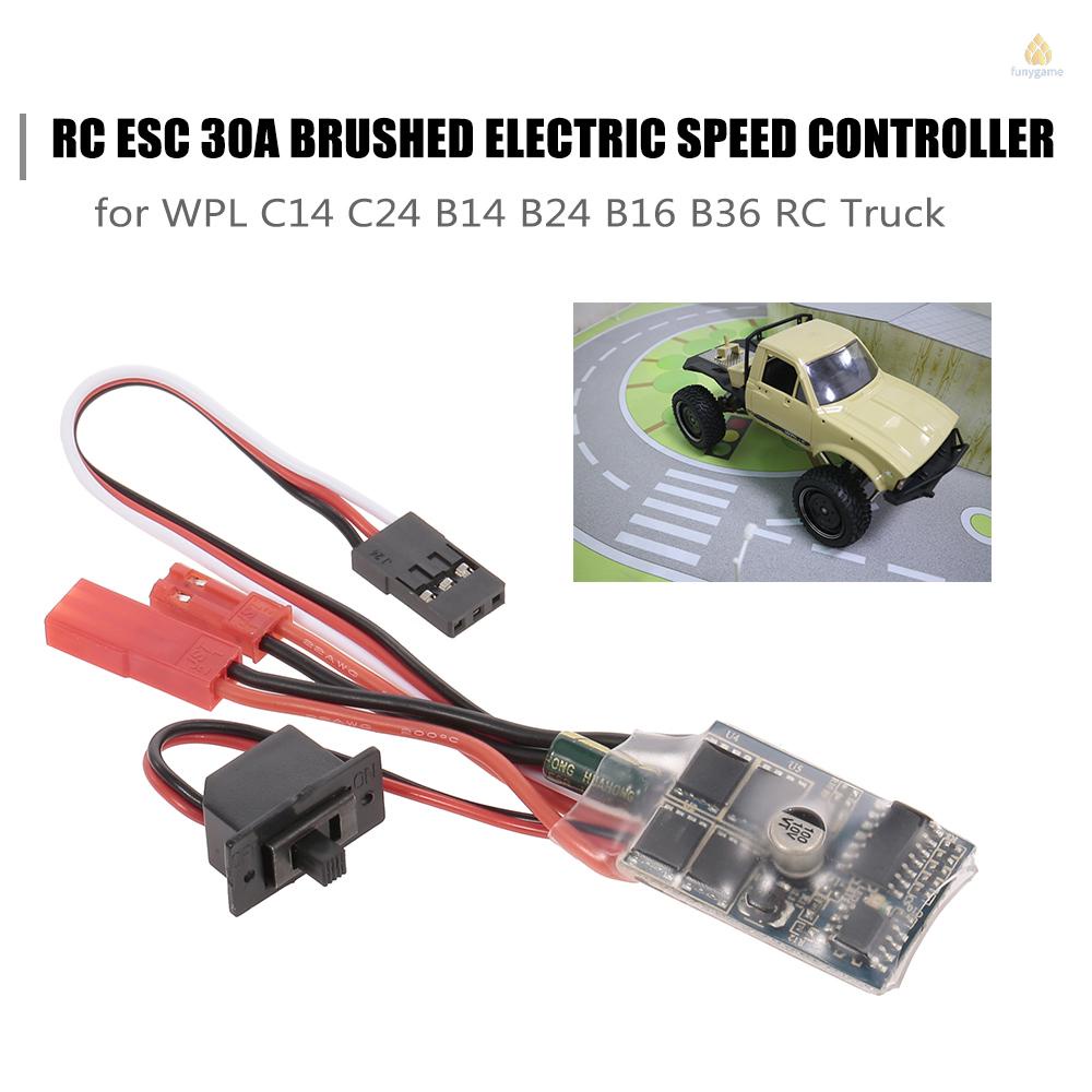 Bộ Điều Khiển Tốc Độ Điện ESC 30A Cho Xe Tải Điều Khiển Từ Xa WPL C14 C24 B14 B24 B16 B36