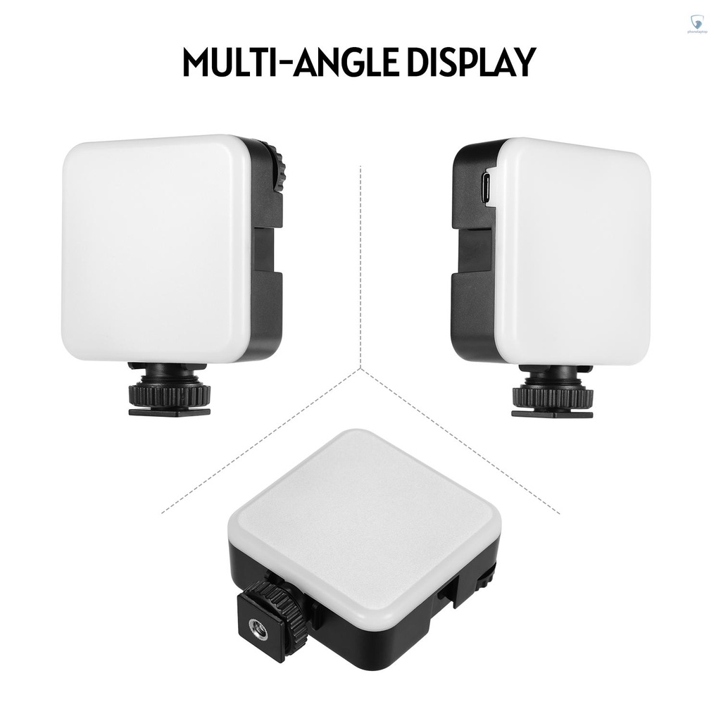 Đèn LED RGB Andoer KM-72A 6W 2000mAh Có Thể Điều Chỉnh Độ Sáng Với Cổng Sạc Type-C