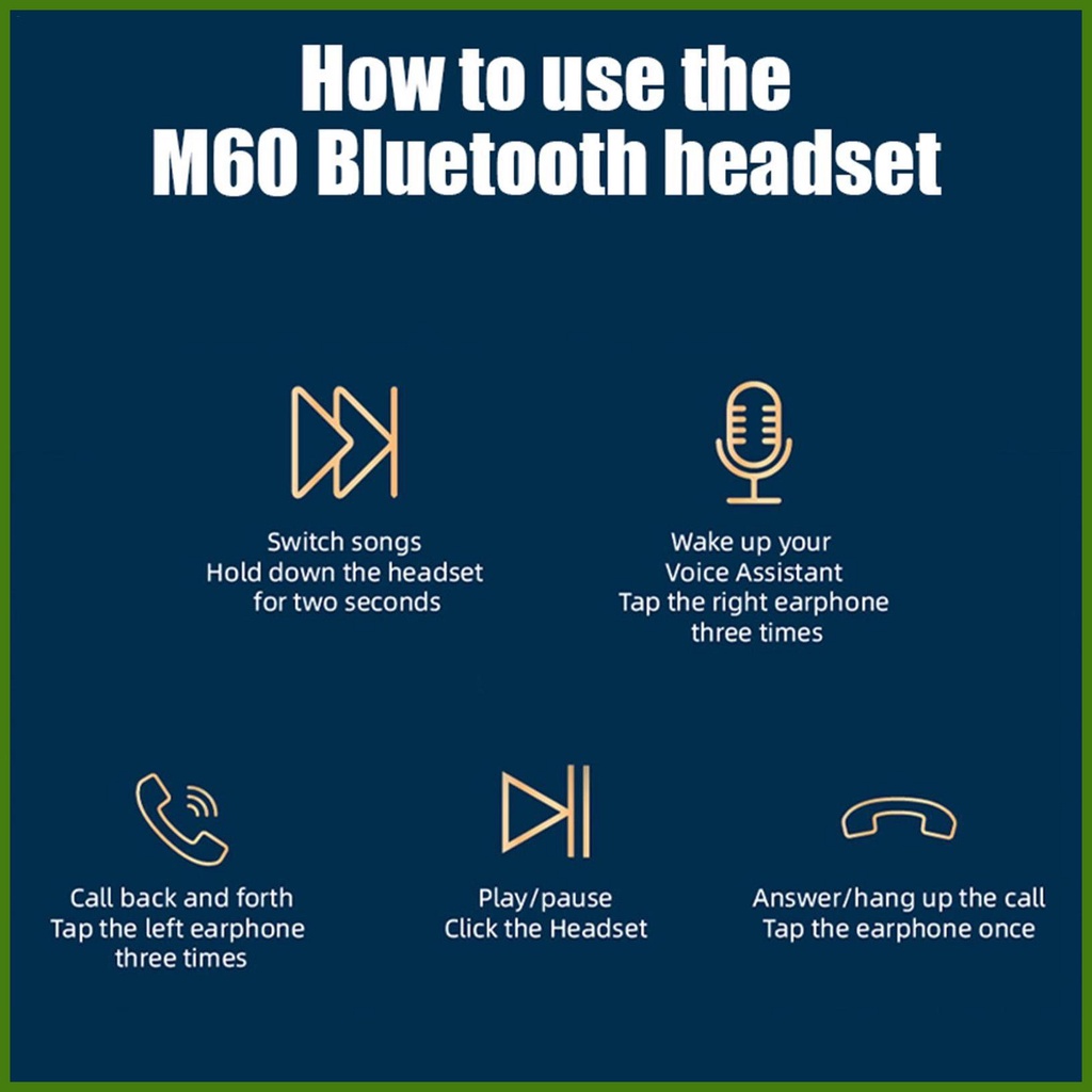 Tai Nghe Nhét Tai Không Dây 5.3 Pin Dài Màn Hình Kỹ Thuật Số Phong Cách Thể Thao