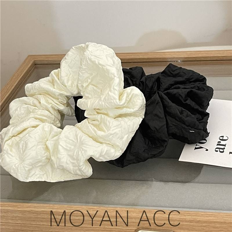 Dây Cột Tóc Cao Su Màu Khaki Đính Nơ Xinh Xắn Cho Nữ