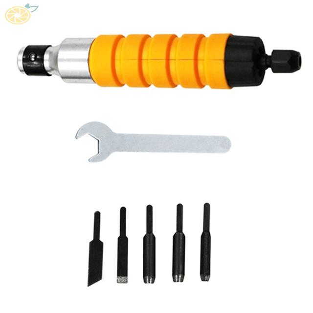 【VARSTR】Carving Tool Set 16*3cm/6.3*1.18inch Electric Chisel Furniture Woodworking Tool