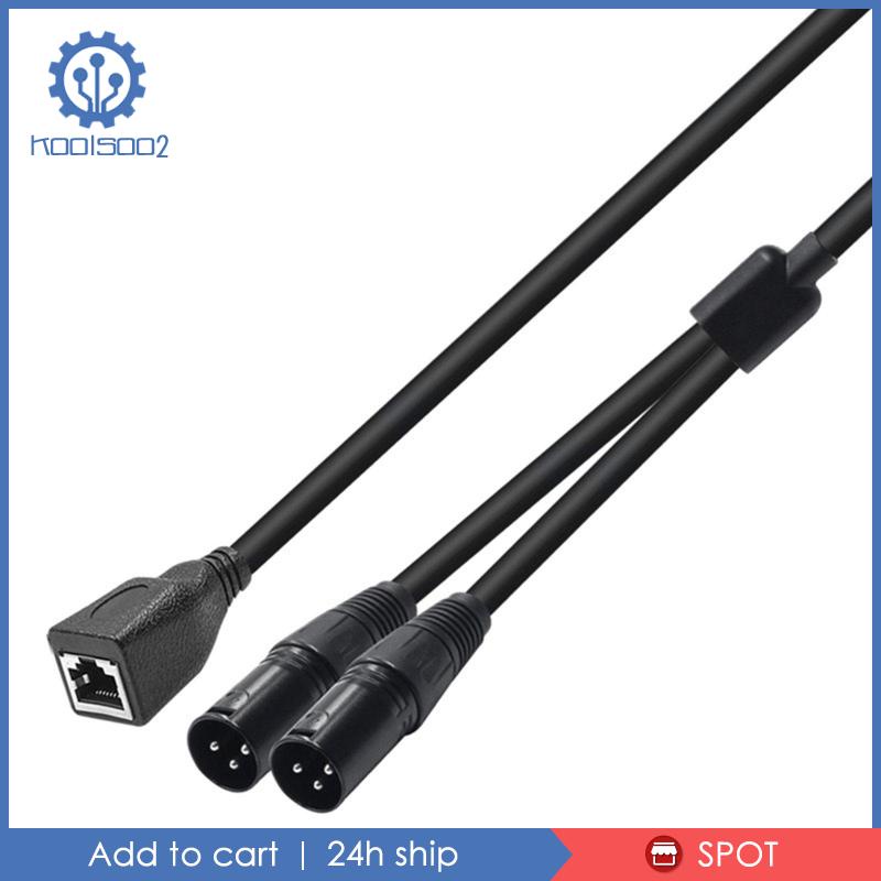 Dây Cáp Âm Thanh Nối Dài 0.5M XLR 3Pin Male Sang RJ45