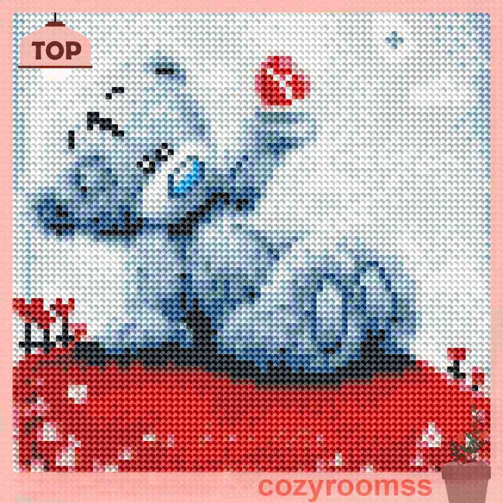 Tranh Đính Đá Kim Cương Toàn Bộ 5D DIY Hình Vẽ Gấu Tình Yêu