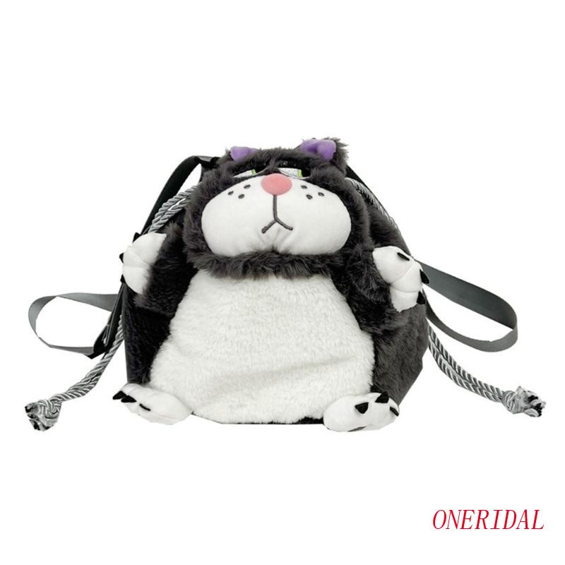 Túi Đeo Chéo Vai Hình Mèo Hoạt Hình Đáng Yêu Dành Cho Nữ