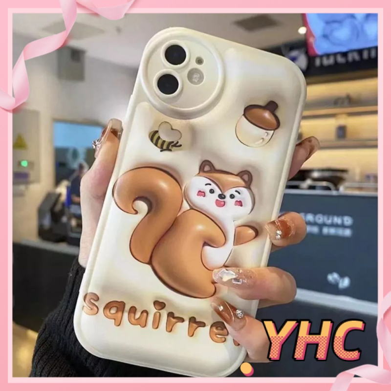 Ốp lưng iPhone Hiệu ứng mặt phẳng 3D vỏ bong bóng giảm xóc sóc nhỏ được áp dụng Cho Iphone 6 / 6S / 6splus / se / 7 / 7plus / 8 / 8plus / X / xs / xsmax / 11 / 12 / 13 / 14 / plus / pro / pro Max-5069