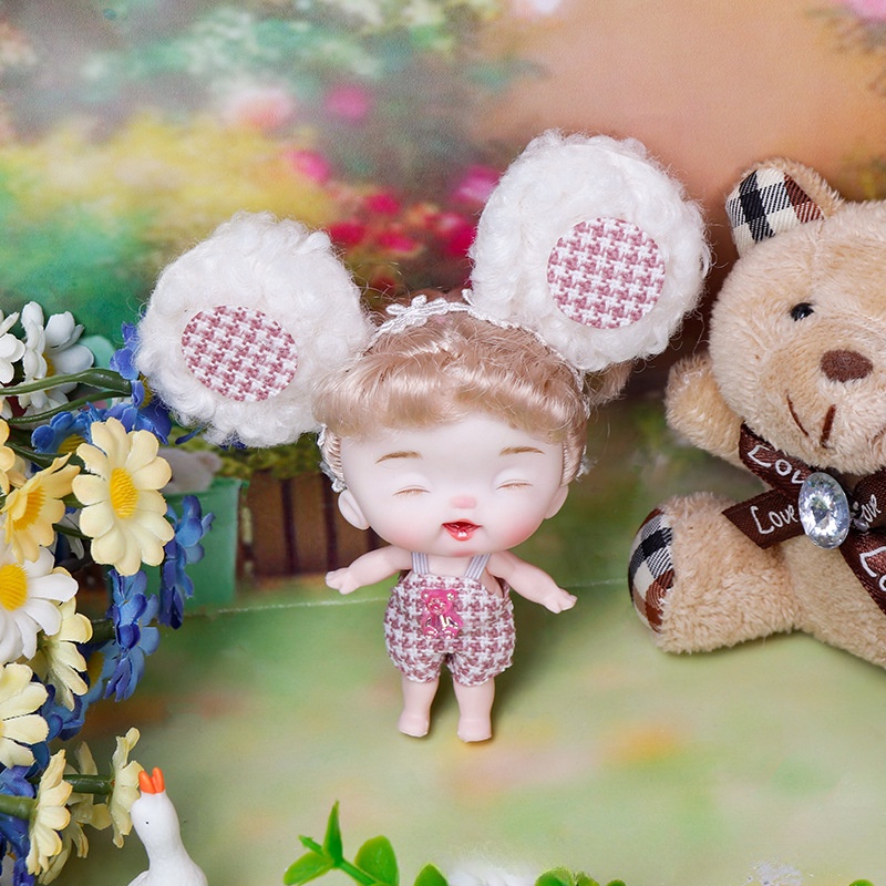 Búp Bê Đồ Chơi Mini OB11 Kích Thước 10cm Kèm Quần Áo Mới