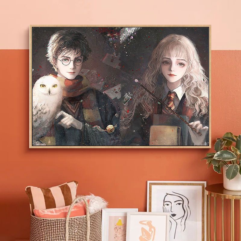 Nong Yang-30*40cm-Tranh Sơn Dầu Trang Trí Hình Harry Potter-trang tô màu theo số-tranh tô màu theo số theo yêu cầu-tranh sơn dầu số hoá-tranh sơn dầu treo tường