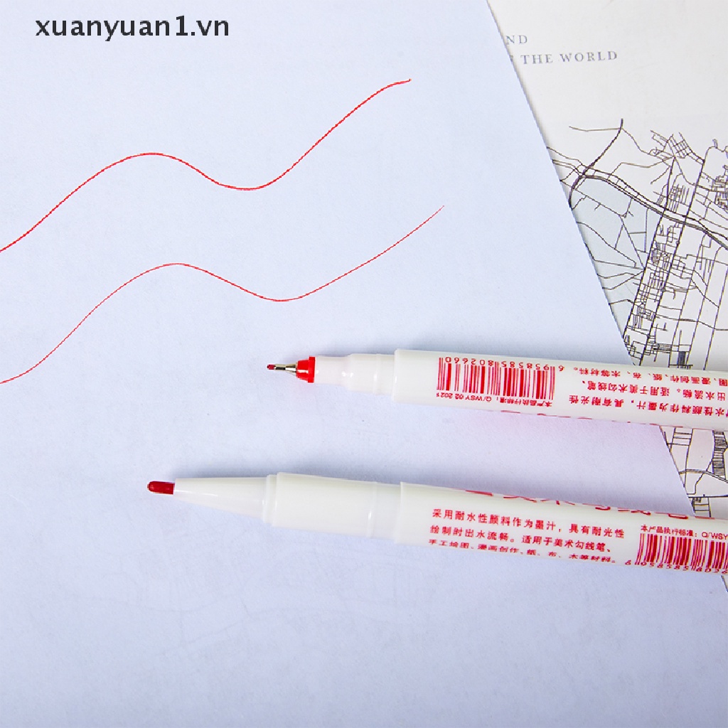 Set 10 Bút Lông Hai Đầu Chống Thấm Nước Và Dầu Tiện Dụng