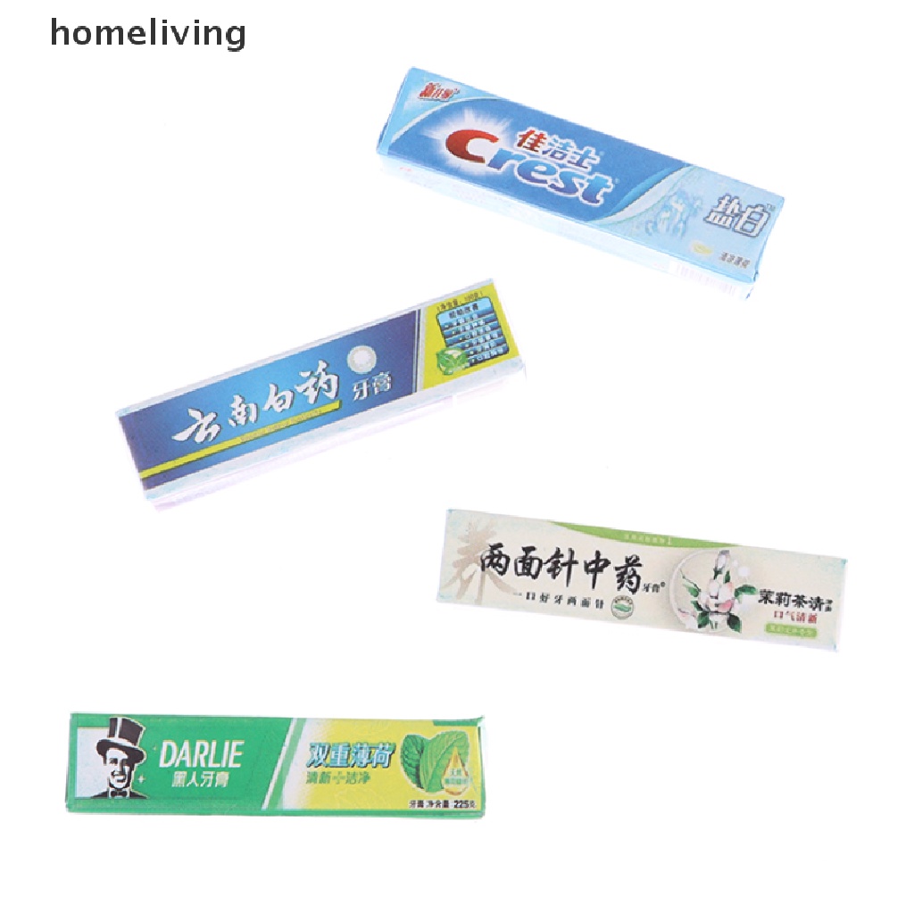 Set 5 Bàn Chải Đánh Răng Mini Tỉ Lệ 1 / 12 Cho Nhà Búp Bê