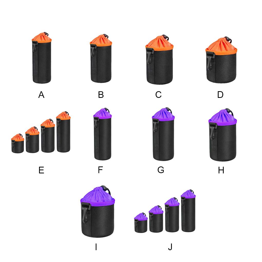 Túi Đựng Bảo Vệ Ống Kính Máy Ảnh 2 Màu Bằng Cao Su Tổng Hợp Dày Dặn Chống