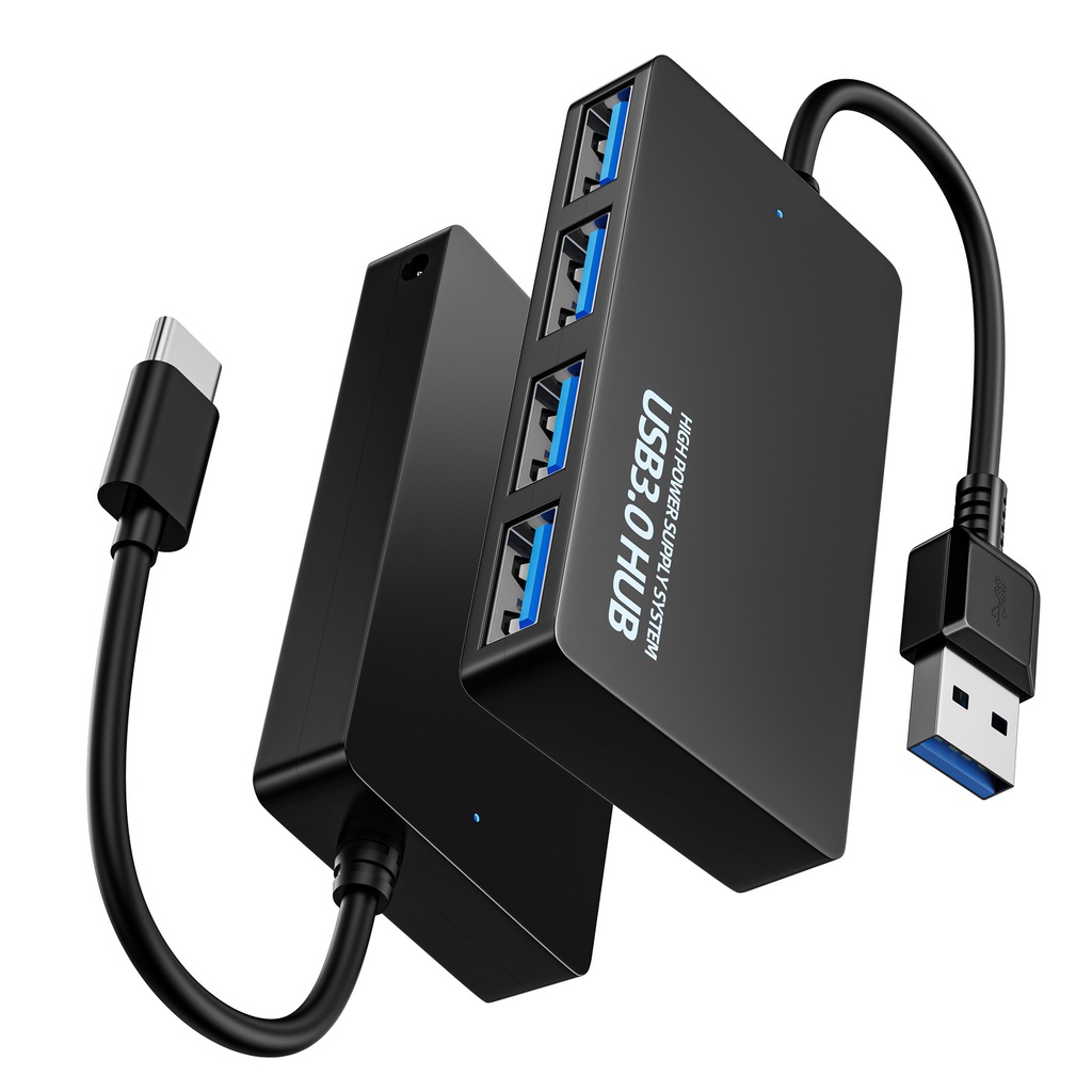 Hub Chia 4 Cổng USB 3.0 Type-C Tốc Độ Cao Cho Máy Tính