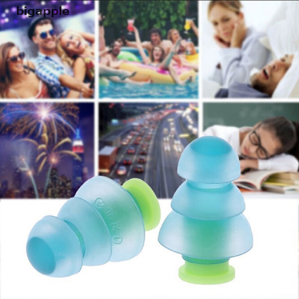 Set Nút Nhét Tai Bằng Silicone Chống Ồn Có Thể Tái Sử Dụng Kèm Hộp Đựng RDG