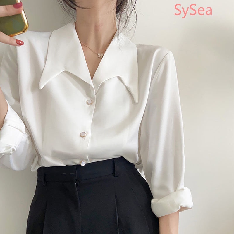 Áo Sơ Mi Dài Tay Thời Trang Mùa Hè Hàn Quốc Dành Cho Nữ