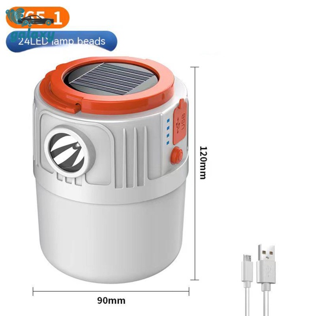 Galaxy Đèn Led Năng Lượng Mặt Trời Kèm Sạc Usb Tiện Dụng Mang Theo Du Lịch Cắm Trại