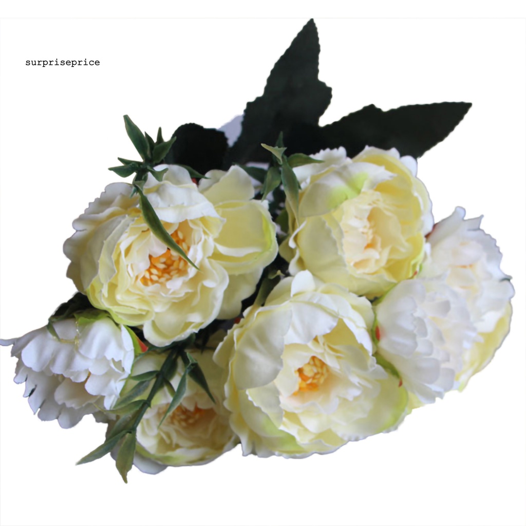 1 Bó 8 Bông Hoa Giả Sống Động Như Thật Dùng Trang Trí Phòng Ngủ / SPA