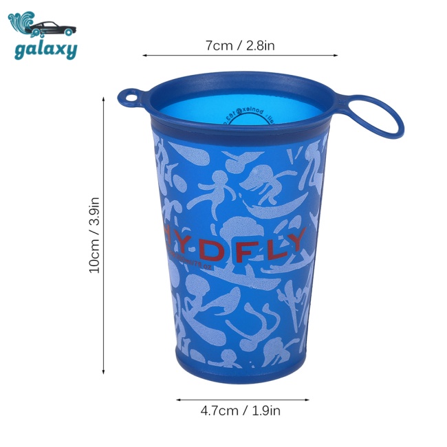 Galaxy Bình Nước Nhựa Tpu Mềm Dung Tích Lớn 200ml Có Thể Gấp Gọn Tiện Dụng