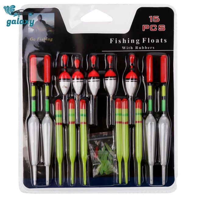 Galaxy Bộ 15 Phao Câu Cá Nhiều Kích Cỡ