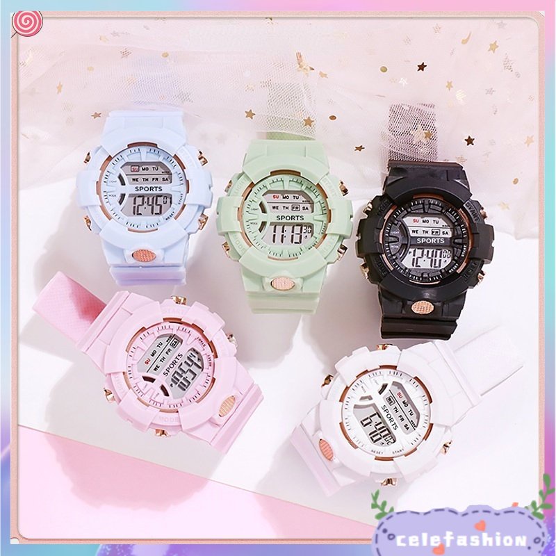 Đồng Hồ Đeo Tay Silicone Thể Thao Phong Cách Hàn Quốc Đơn Giản Dành Cho Nam Và Nữ