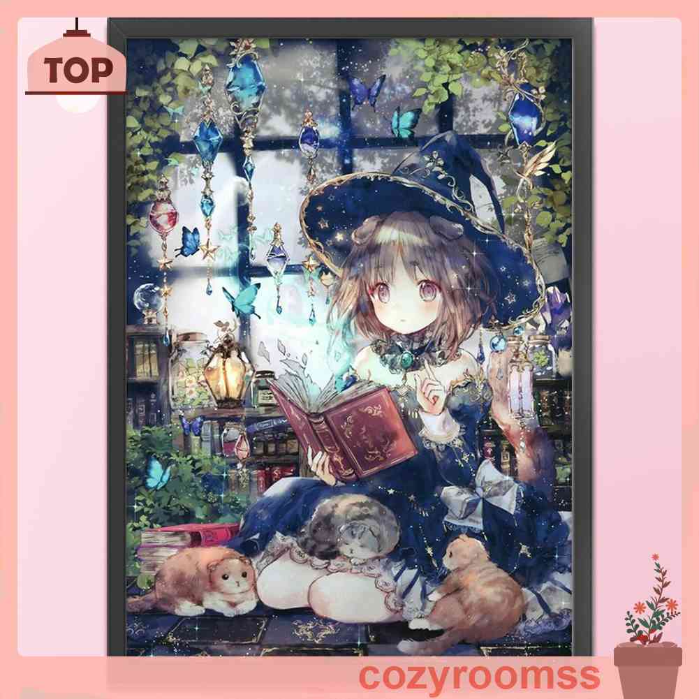 Toàn Bộ Bộ Tranh Thêu Chữ Thập 11CT Hình Cô Gái Phép Thuật