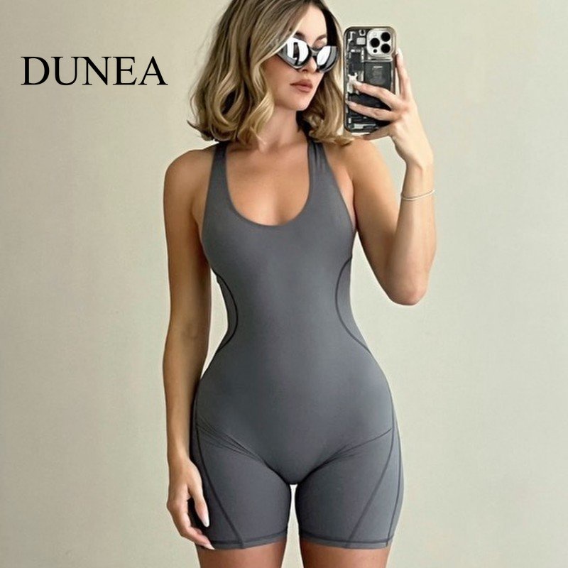 DUNEA Jumpsuit Sát Nách Thiết Kế Hở Lưng Quyến Rũ