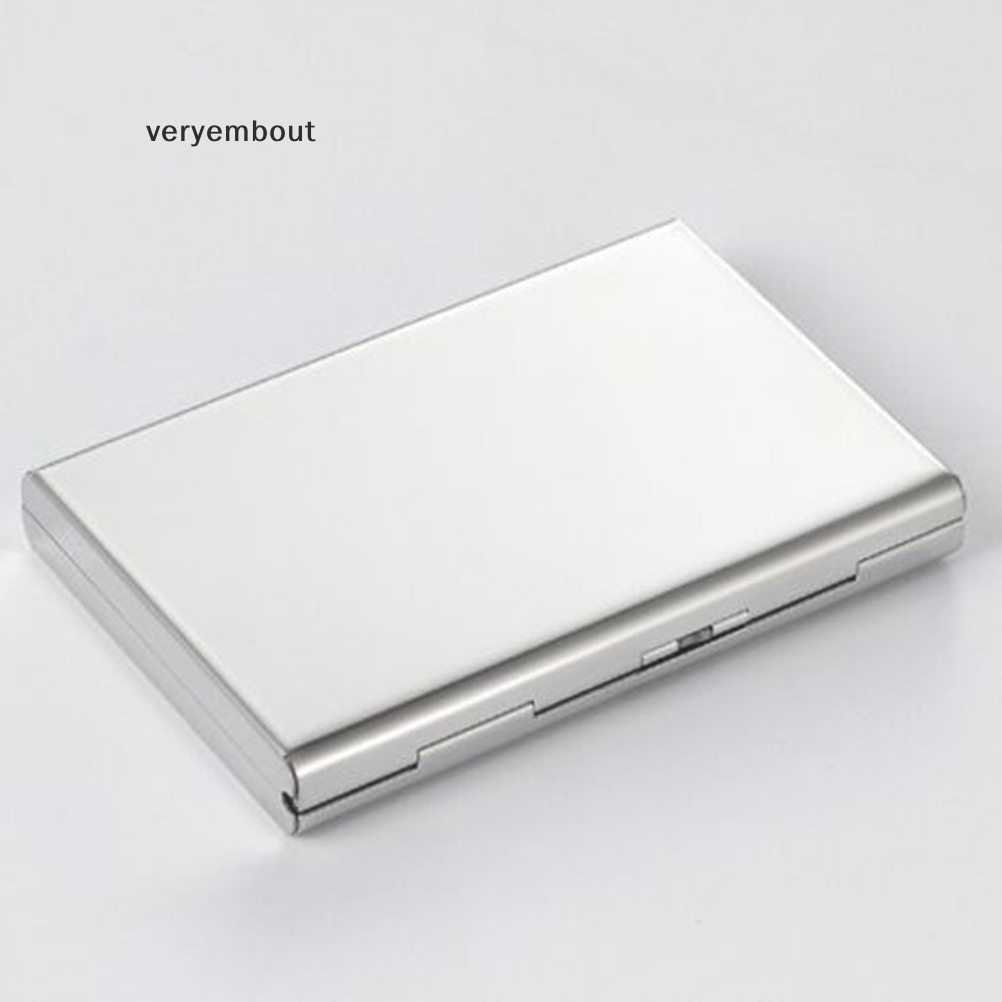 Hộp Đựng Thẻ Tín Dụng / Danh Thiếp Mini Bằng Thép Không Gỉ Cho Nam