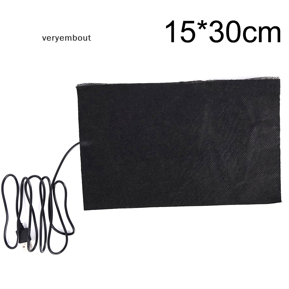 Miếng Đệm Sưởi Ấm 15X30Cm USB Bằng Sợi Carbon Chất Lượng Cao