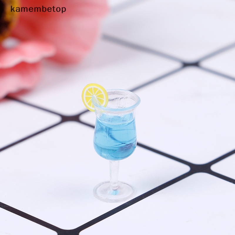 Mô Hình Ly Rượu cocktail mini Bằng Nhựa resin Tỉ Lệ 1: 12 Trang Trí Nhà Búp Bê