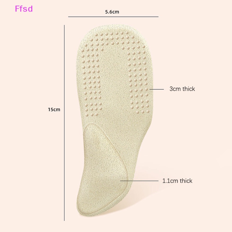 1 Cặp Đệm Lót Giày Cao Gót Dạng Vòm Tự Dính Hấp Thụ Mồ Hôi Chống Trượt