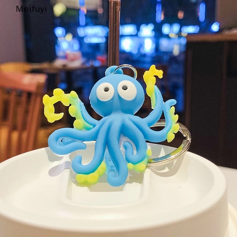 Móc Khóa Hình Cá Ngựa / Bạch Tuộc / Cá Ngựa / Cá Ngựa Bằng Silicone